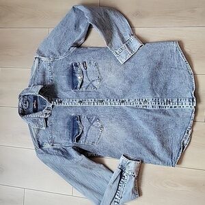 GAS Denim Men’s Denim Snap Pocket Western Shirt M